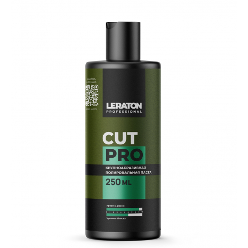 CUT PRO Крупнозернистая полировальная паста LERATON, 250мл, миниатюра CUT PRO Крупнозернистая полировальная паста LERATON, 250мл, миниатюра